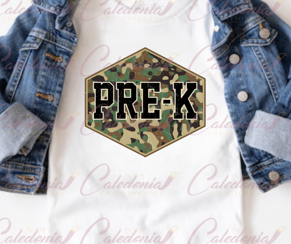 "Camo Back to School" T-Shirt
