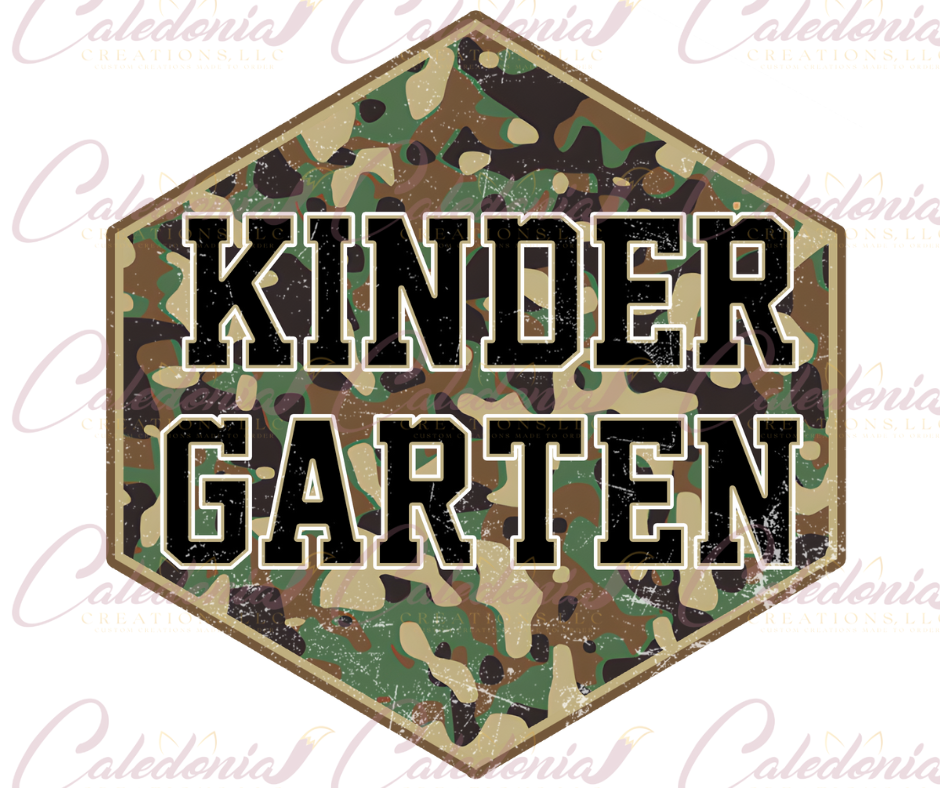 "Camo Back to School" T-Shirt
