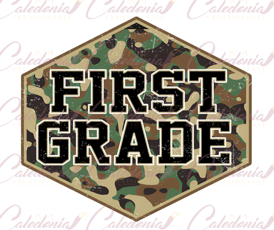 "Camo Back to School" T-Shirt