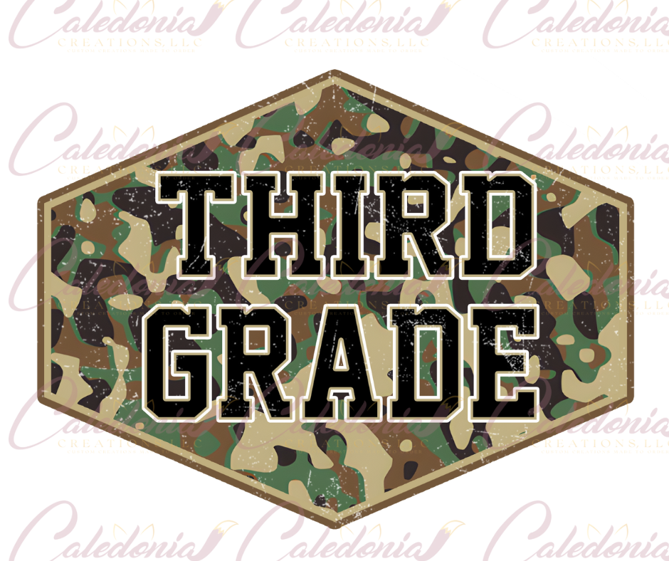 "Camo Back to School" T-Shirt