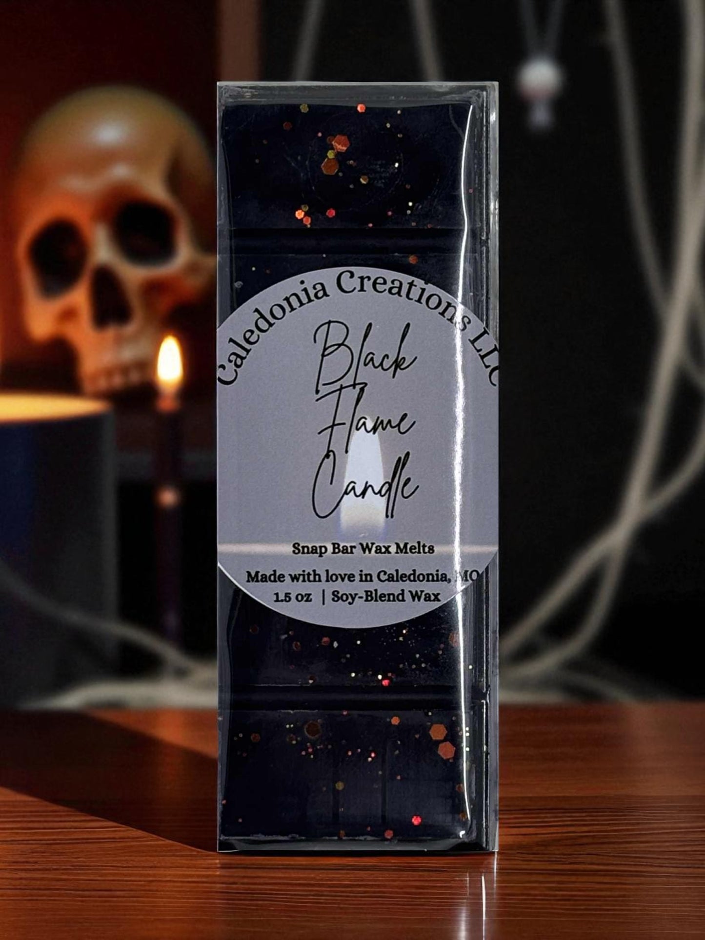 Black Flame Candle Snap Bar Wax Melts