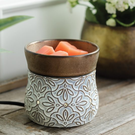Bronze Floral 2-In-1 Deluxe Warmer