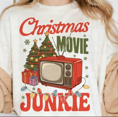 "Christmas Movie Junkie" Shirt