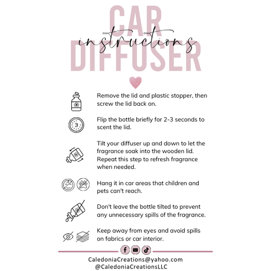 Warm Vanilla and Sugar Car Diffuser