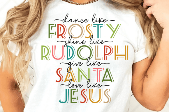 "Frosty-Rudolph-Santa-Jesus" Shirt