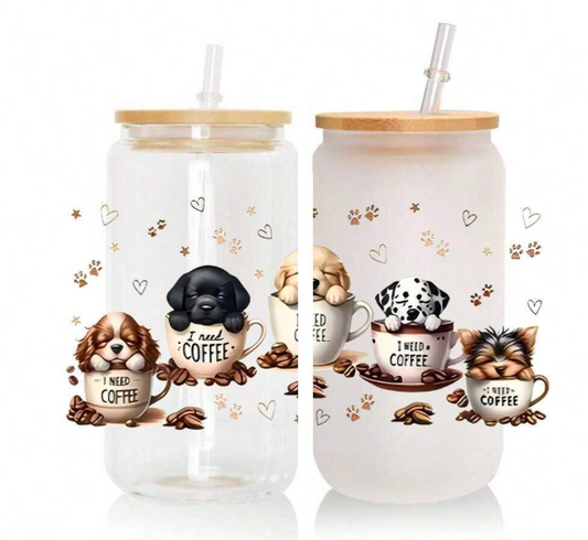 Cute Puppies - I Need Coffee