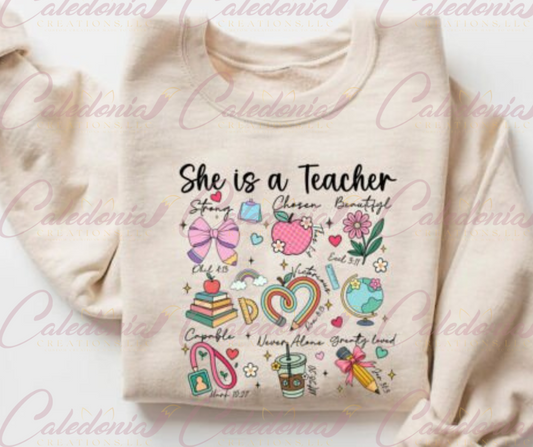 "She is a Teacher" Shirt