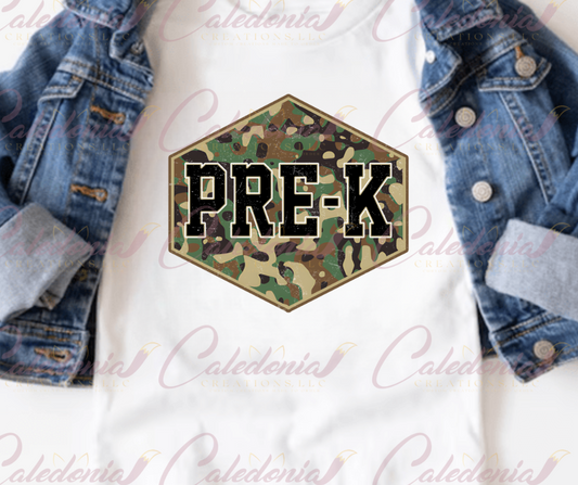 "Camo Back to School" T-Shirt