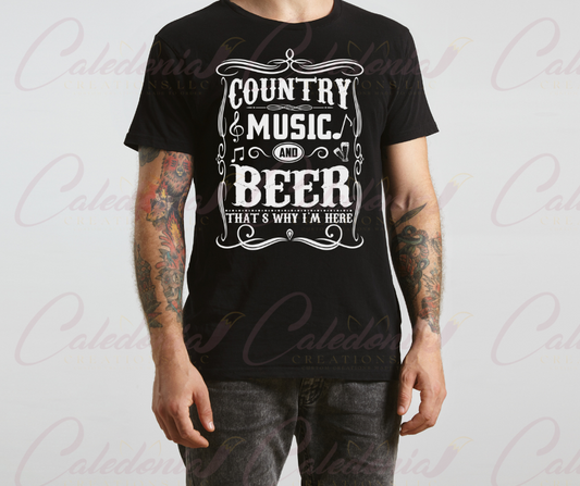 "Country Music and Beer" T-Shirt