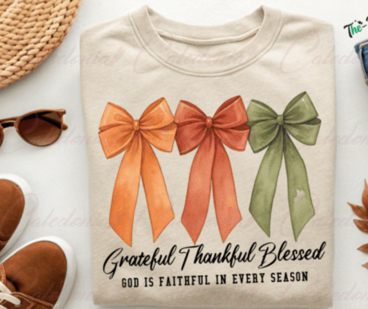 "Grateful, Thankful, Blessed" Shirt
