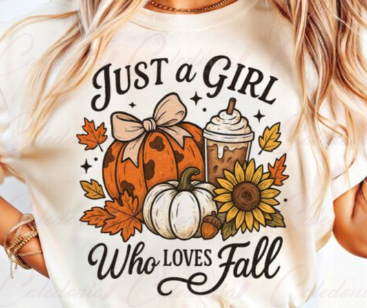 "Just a Girl Who Loves Fall" Shirt