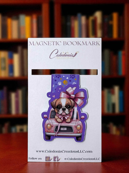 "Boxer on Board" Magnetic Bookmark