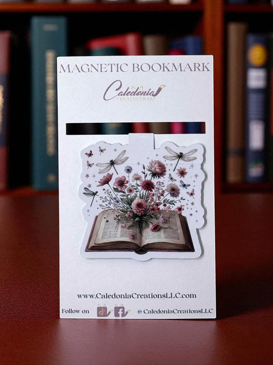 "Dragonfly/Books" Magnetic Bookmark