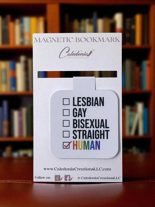 "Human" Magnetic Bookmark
