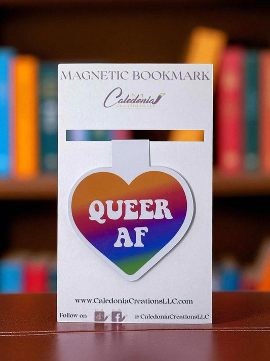 "Queer AF" Magnetic Bookmark