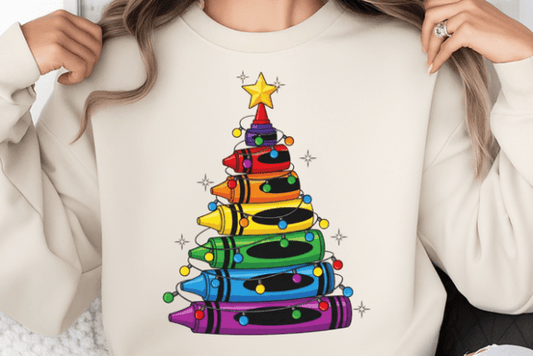 "Christmas Crayon Tree" Shirt